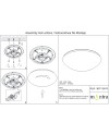 ***OFER/DES*** ZERO * PLAFÓN LED REDONDO 50 CM - 5500K - LUZ FRIA